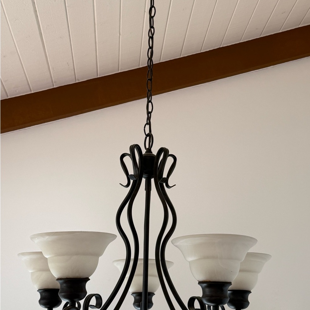 Elegant Black and White Chandelier